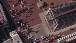 MBTA evacuates Blue Line train stuck between Aquarium and Maverick stations